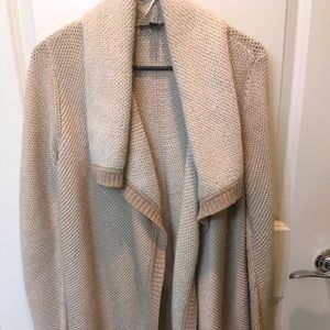 Knit Ann Tayler cardigan with shawl collar | Size Medium